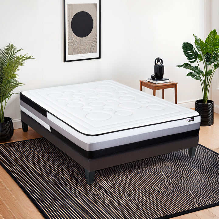 Matelas à ressorts ensachés et mémoire de forme ZENITH