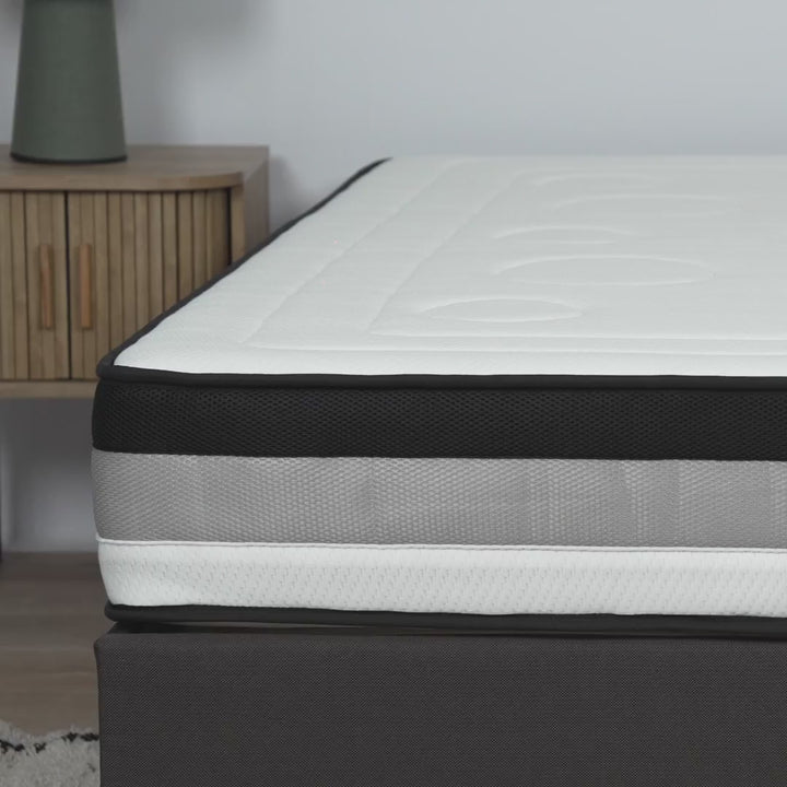 Matelas à ressorts ensachés et mémoire de forme ZENITH